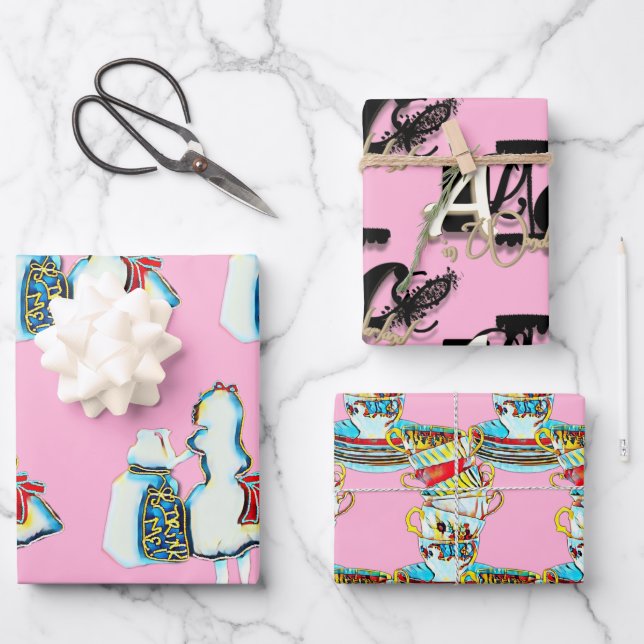 Hoja De Papel De Regalo Alicia en el país de las maravillas (Anverso)