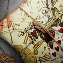 Alicia vintage en el conejo blanco de las maravill