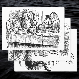 Hoja De Papel De Regalo Alicia vintage en el país de las maravillas, 3 esc