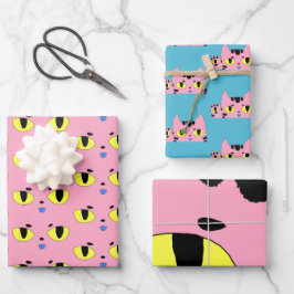 Hoja De Papel De Regalo Alien Pocket Cat Personalizado Kitten