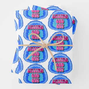 Hoja De Papel De Regalo Aliviar a DIOS fuera Geode 12 Paso AA Lema de recu