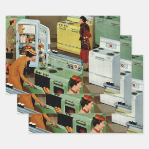 Hoja De Papel De Regalo Almacén de exposición de electrodomésticos antiguo