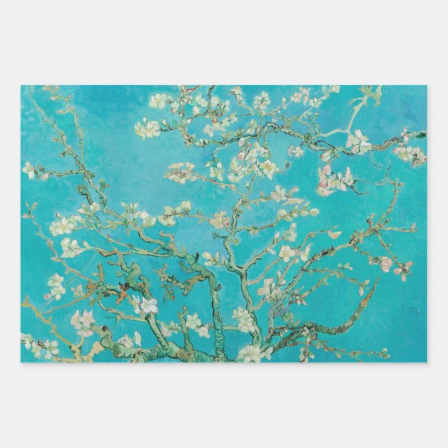 Hoja De Papel De Regalo Almond Blossom Van Gogh (Anverso)
