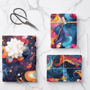 Hoja De Papel De Regalo Alquimia de fluidos: diseño de transformación diná