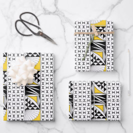 Hoja De Papel De Regalo Amanecer del sudoeste en amarillo