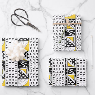 Hoja De Papel De Regalo Amanecer del sudoeste en amarillo