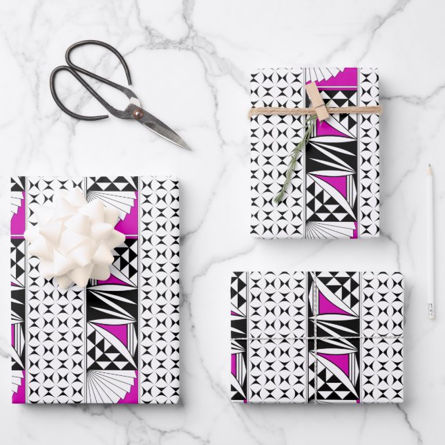 Hoja De Papel De Regalo Amanecer del sudoeste en rosa (Anverso)