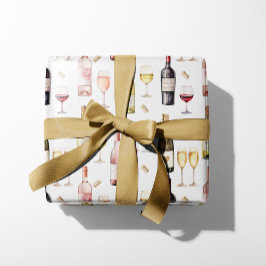 Hoja De Papel De Regalo Amante del Vino 