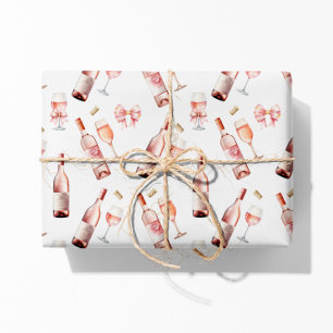 Hoja De Papel De Regalo Amante del vino rosado