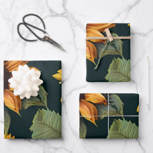 Hoja De Papel De Regalo Amarillo giratorio grande