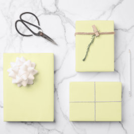Hoja De Papel De Regalo Amarillo pálido