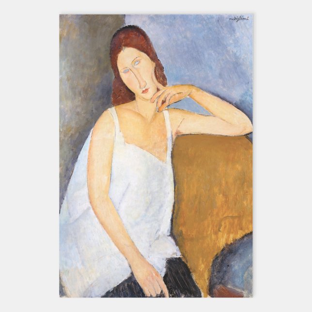 Hoja De Papel De Regalo Amedeo Modigliani - Jeanne Hebuterne (Subido por el creador)
