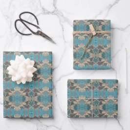 Hoja De Papel De Regalo American Southwestern Patterned Art And Colors
