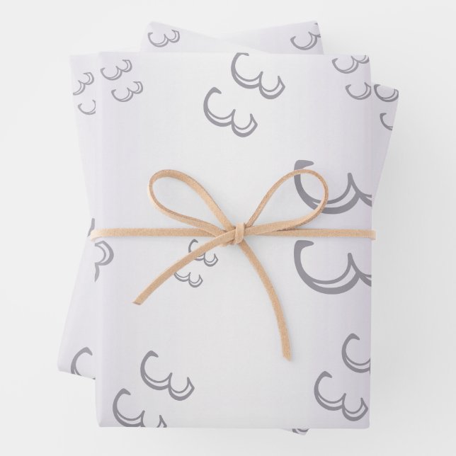 Hoja De Papel De Regalo Amethyst Gem y Purpurina 33° Aniversario Boda (In situ)