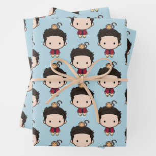 Hoja De Papel De Regalo AMIGOS™   Ross Chibi