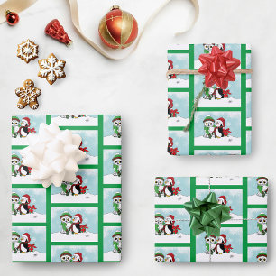 Hoja De Papel De Regalo Amistad con las Lechuzas de Nieve