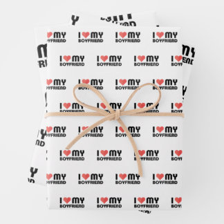 Hoja De Papel De Regalo Amo A Mi Novio