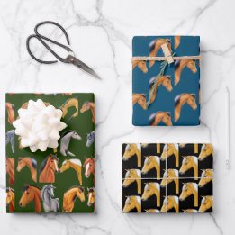 Hoja De Papel De Regalo Amo los Caballos