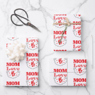 Hoja De Papel De Regalo Amor a mamá de los cuttos
