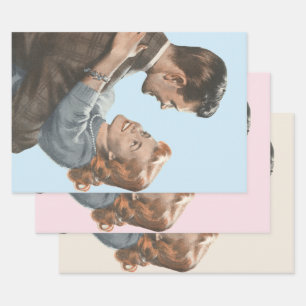 Hoja De Papel De Regalo Amor de Novela Romántica Recién Casados ¿Bailamos?