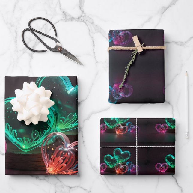 Hoja De Papel De Regalo Amor en cada latido (Anverso)