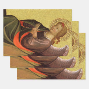Hoja De Papel De Regalo Ángel del Renacimiento por el Maestro del Bambino 