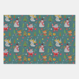 Hoja De Papel De Regalo Angels Navidades festivos 