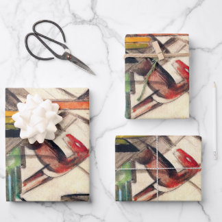 Hoja De Papel De Regalo Animal by Franz Marc, Vintage Expressionism Art