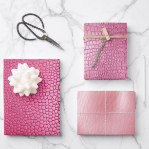 Hoja De Papel De Regalo Animal de Girly Pink