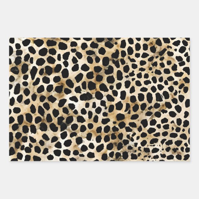 Hoja De Papel De Regalo Animal Print - Wrapping Paper Sheets (Anverso)