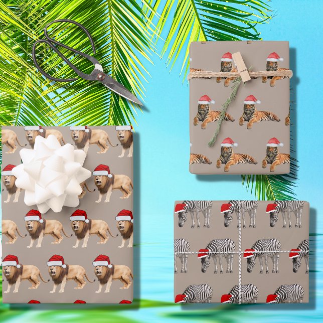 Hoja De Papel De Regalo Animales de Safari de Bosques Rústicos Kraft (Subido por el creador)