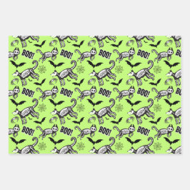 Hoja De Papel De Regalo Animales de Skeleton