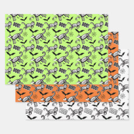 Hoja De Papel De Regalo Animales de Skeleton