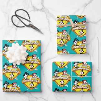 Hoja De Papel De Regalo Animaniacs | Warner Brothers & Sister WB Shield