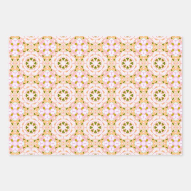 Hoja De Papel De Regalo Aniversario de la Primavera Verde del Azúcar Estre (Anverso)