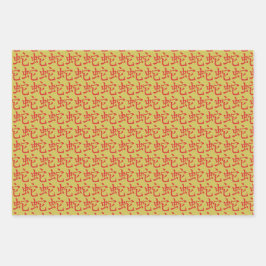 Hoja De Papel De Regalo Año Nuevo chino de la serpiente