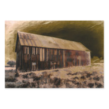 Antiguo cielo de noche de granero marrón vintage r