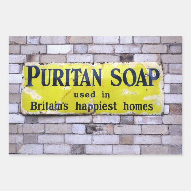 HOJA DE PAPEL DE REGALO ANTIGUO INGLATERRA (Anverso)