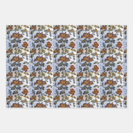 Hoja De Papel De Regalo Antiguo mosaico floral