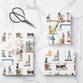 Hoja De Papel De Regalo Antiguo patrón egipcio vintage