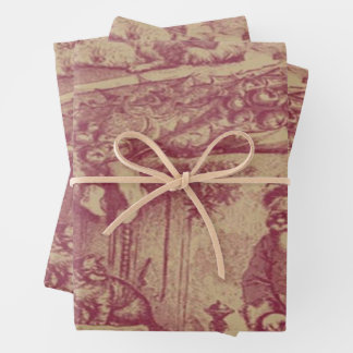 Hoja De Papel De Regalo Antiguos Navidades de moda