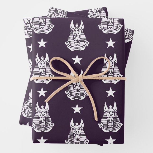 Hoja De Papel De Regalo Anubis Antiguo Dios Egipcio (In situ)