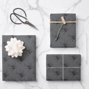 Hoja De Papel De Regalo Araña de viuda negra arte original de dibujo