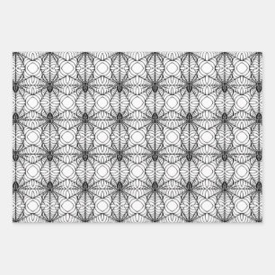 Hoja De Papel De Regalo Araña y Web