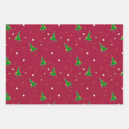 Hoja De Papel De Regalo Árbol de Navidad caprichoso