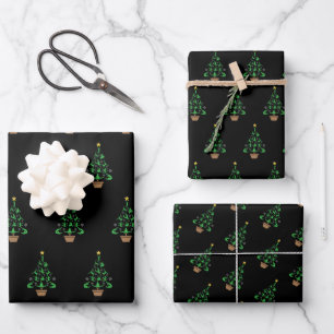 Hoja De Papel De Regalo Árbol de Navidad Gimnasia chica