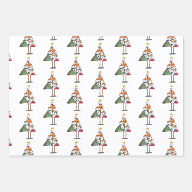 Hoja De Papel De Regalo Árbol de Navidad para comérselo (Anverso 3)