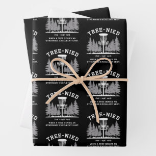 Hoja De Papel De Regalo Árbol Nied Disc Golf Divertido Estúpido Tree-nied 