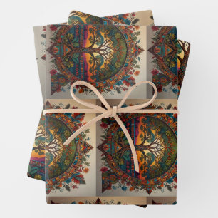 Hoja De Papel De Regalo Árbol vivo de la vida - Fusión mística