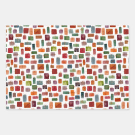 Hoja De Papel De Regalo Árbol y regalo de Navidad